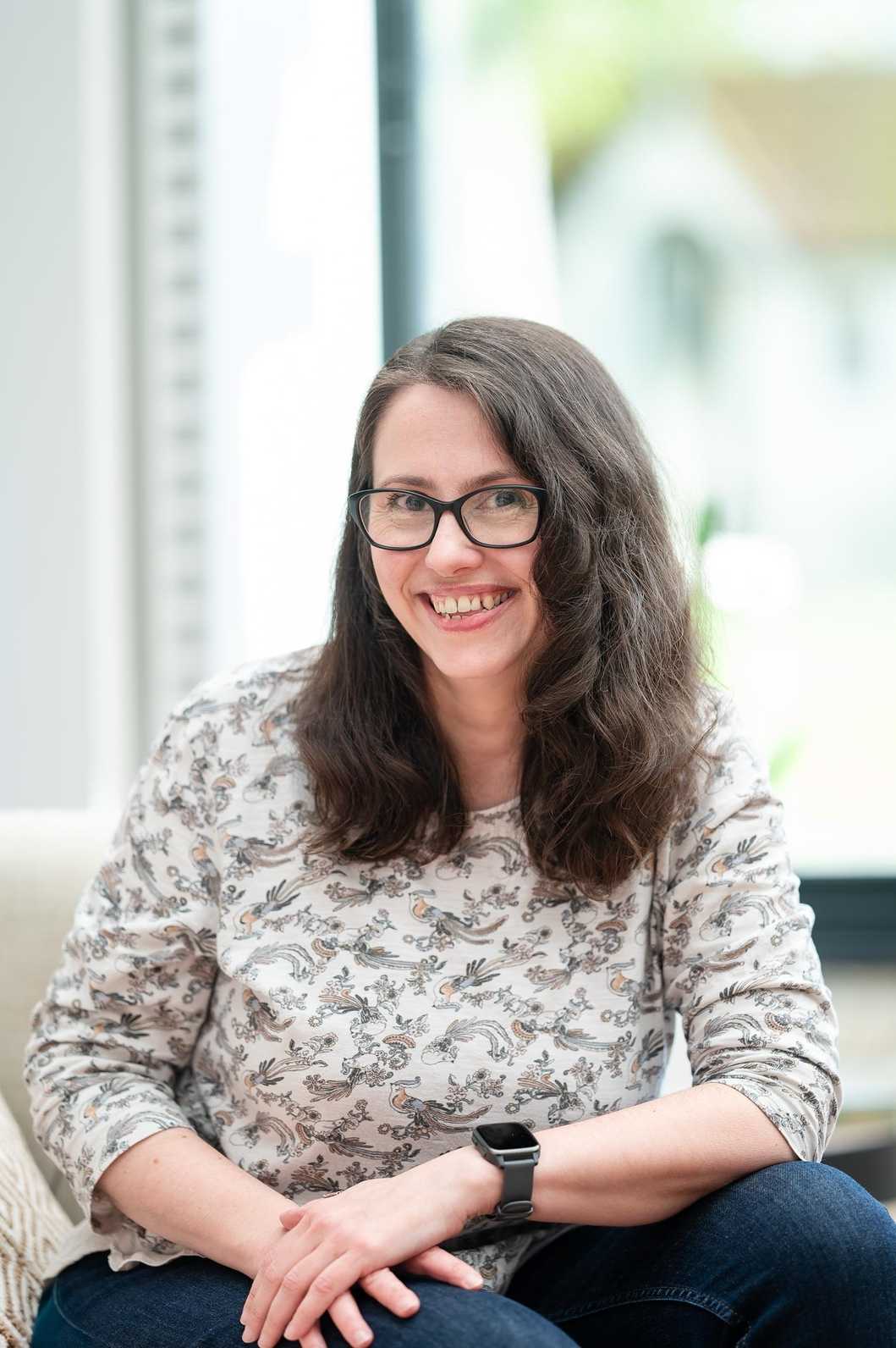Pascale portrait, smiling